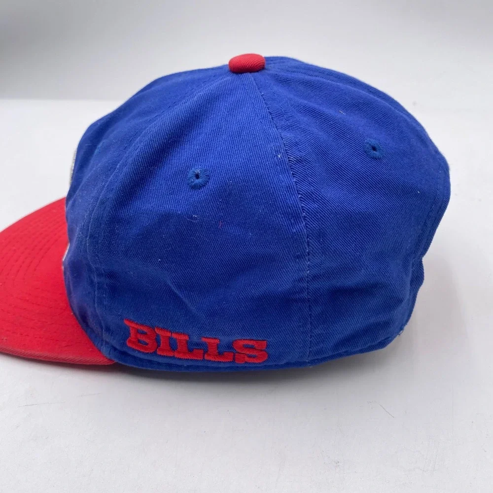 BUFFALO BILLS NFL Team Apparel Snapback Hat Youth Blue Red Cotton Vintage Style